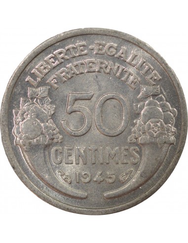 50 centimes Aluminium 1945 A Paris