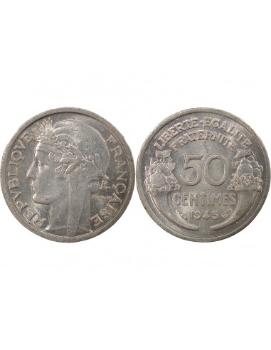 50 centimes Aluminium 1945 A Paris