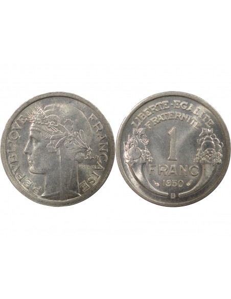 1 franc Aluminium 1950 B Beaumont - Le Roger