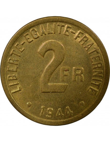 2 francs Bronze-Alu 1944 Philadelphie