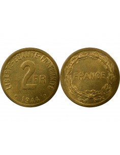 2 francs Bronze-Alu 1944 Philadelphie 2