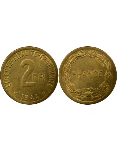 2 francs Bronze-Alu 1944 Philadelphie