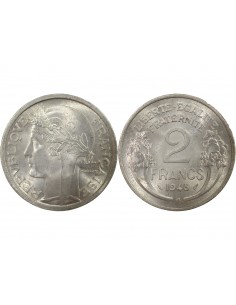 2 Francs Aluminium 1948 B Beaumont - Le Roger 2