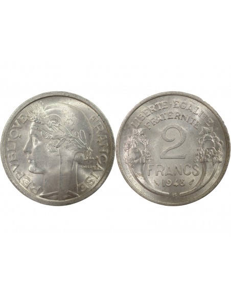 2 francs Aluminium 1948 B Beaumont - Le Roger