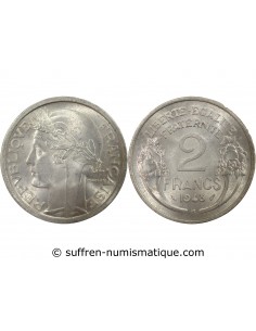 2 Francs Aluminium 1948 B Beaumont - Le Roger