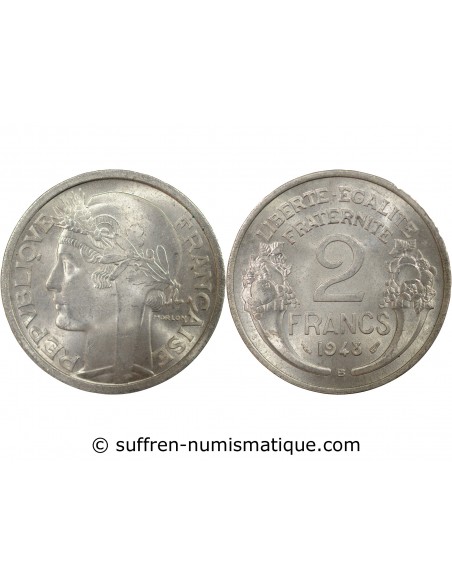 2 francs Aluminium 1948 B Beaumont - Le Roger