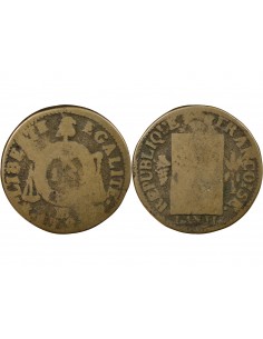 Louis XVI Sol dit à la table de loi Métal de Cloche 1793 BB Strasbourg 2