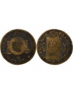 Louis XVI Sol dit à la table de loi Métal de Cloche 1793 Arras 2