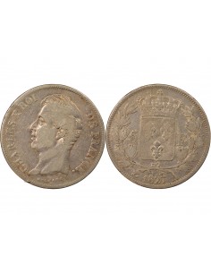 CHARLES X - 5 FRANCS ARGENT 1827 A PARIS 2