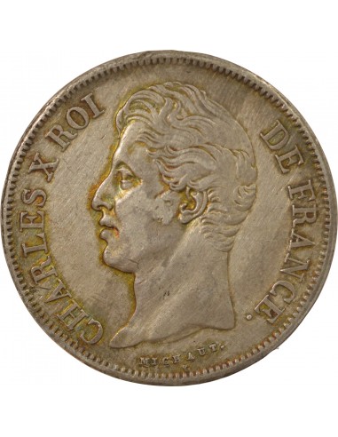 Charles X 5 francs Argent 1828 W Lille