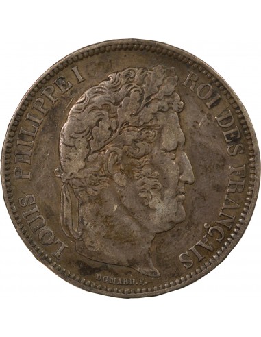 Louis-Philippe Ier 5 Francs Argent 1837 MA Marseille
