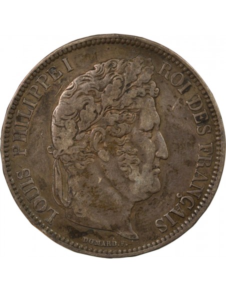 Louis-Philippe Ier 5 Francs Argent 1837 MA Marseille