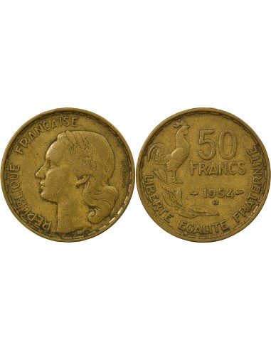 50 Francs Bronze-Alu 1954 B Beaumont - Le Roger