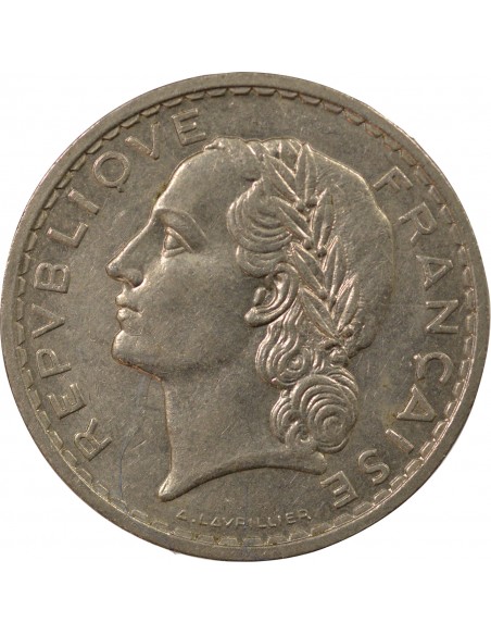 5 francs Nickel 1938 A Paris