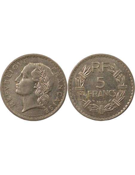 5 francs Nickel 1938 A Paris