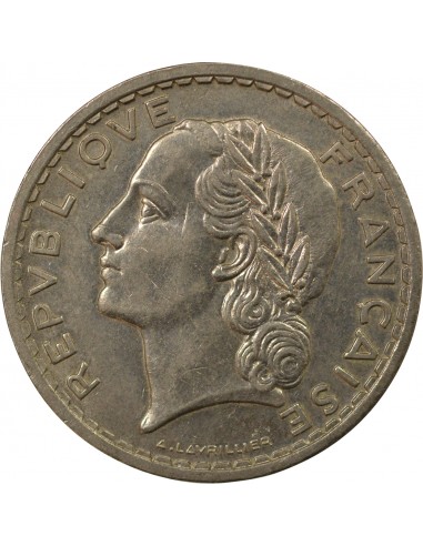 5 Francs Nickel 1938 A Paris