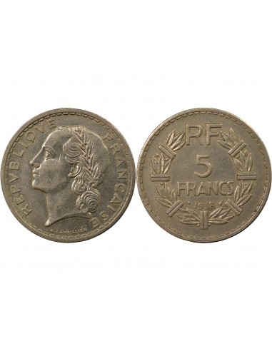 5 Francs Nickel 1938 A Paris