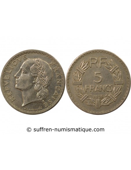 5 Francs Nickel 1938 A Paris