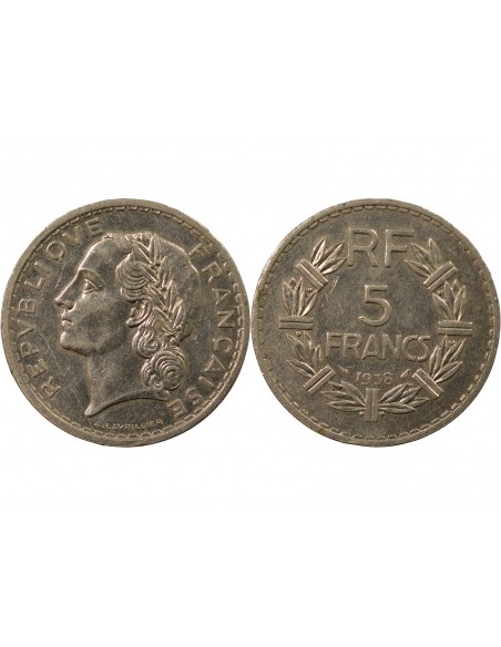 5 francs Nickel 1938 A Paris