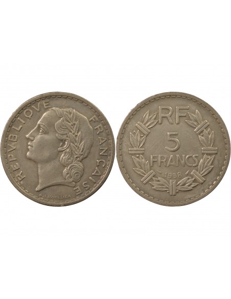 5 francs Nickel 1938 A Paris
