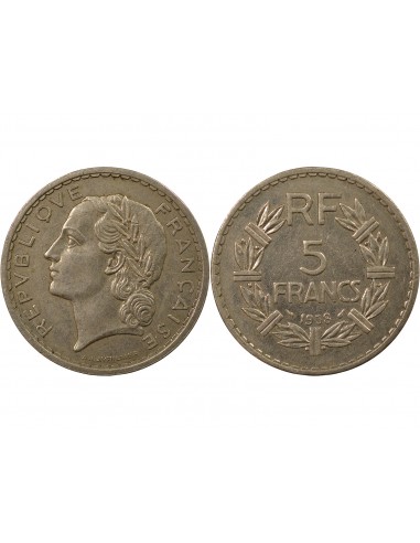 5 francs Nickel 1938 A Paris