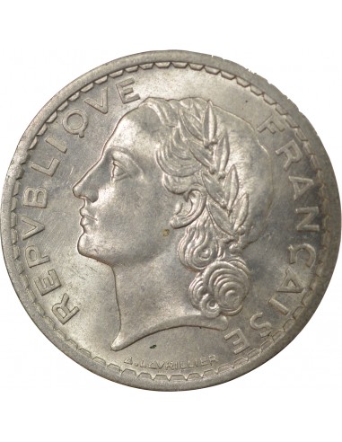 5 francs Aluminium 1947 A Paris