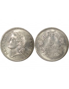 5 francs Aluminium 1947 A Paris 2