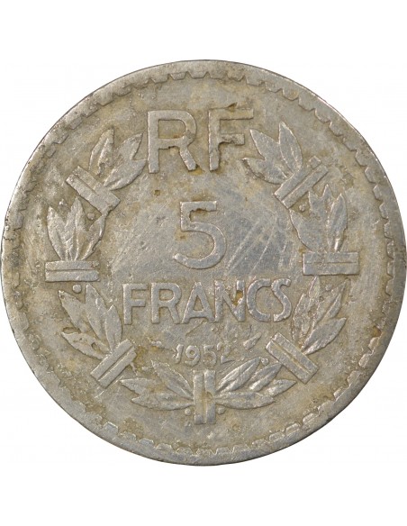 5 francs Aluminium 1952 A Paris