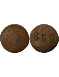 Napoléon III 1 jeton Bronze 1855 2