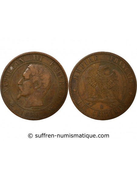 Napoléon III 10 Centimes Bronze 1956 B Rouen