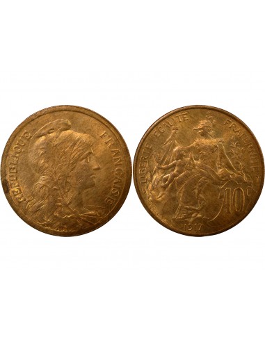 10 centimes Bronze 1917 A Paris