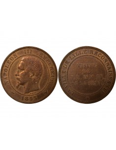 Napoléon III Jeton Bronze 1853 2