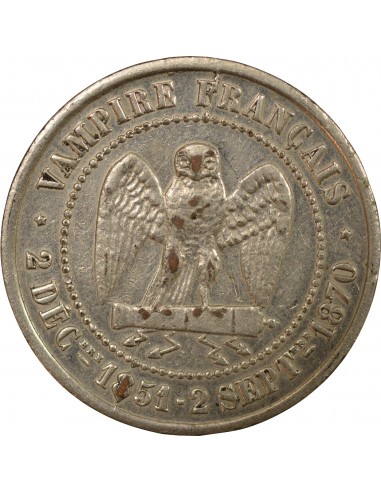 Napoléon III Bronze Argenté 1870