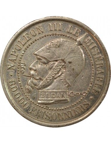 Napoléon III Bronze Argenté 1870