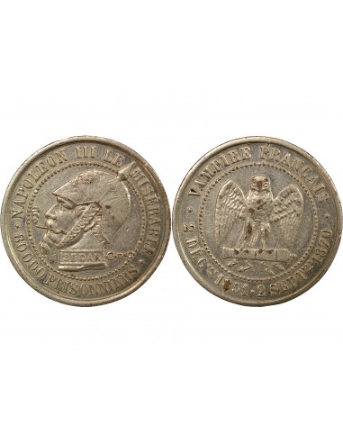 Napoléon III Bronze Argenté 1870