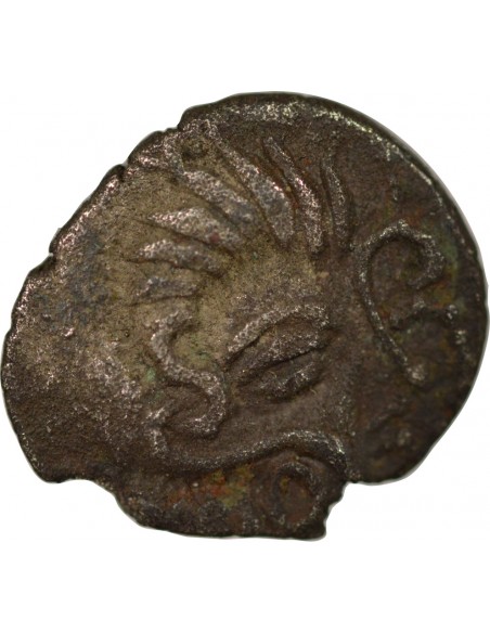 Gaule (Coriosolites) 1/4 statère Billon Ie Siècle AV JC