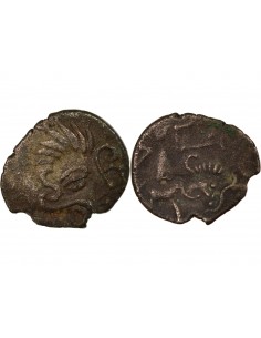Gaule (Coriosolites) 1/4 statère Billon Ie Siècle AV JC 2
