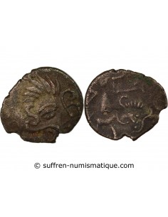 Gaule (Coriosolites) 1/4 statère Billon Ie Siècle AV JC