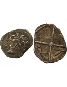 MARSEILLE, MASSALIA - OBOLE ARGENT - Ier siècle AV JC 2