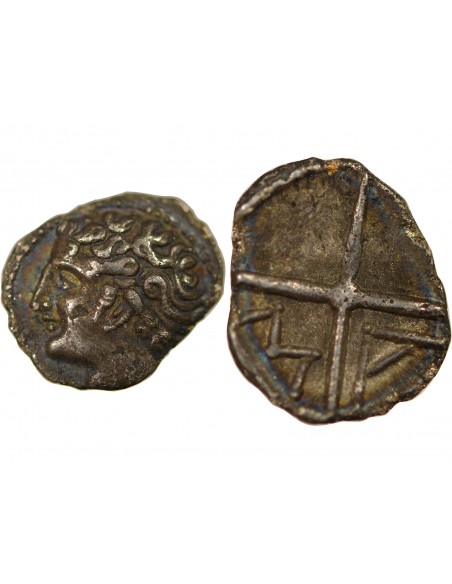 MARSEILLE, MASSALIA - OBOLE ARGENT - Ier siècle AV JC