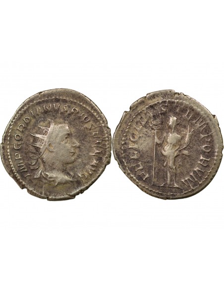 Rome Empire Gordien III 1 antoninien Billon 243 R Rome