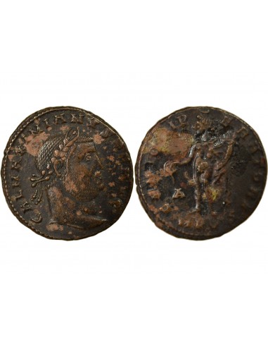 Rome Empire Galère Génie 1 follis Cuivre 308-309 Cyzique