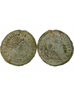 Rome Empire Constantin II Autel 1 nummus Cuivre 323 Trèves 2
