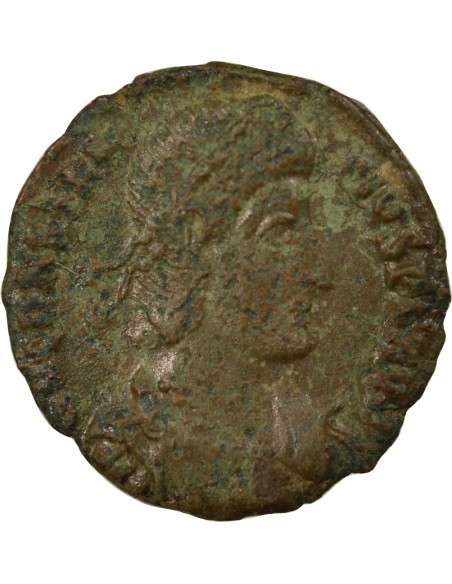 Rome Empire Constance II Soldat & Cavalier 1 nummus Cuivre 348-355 Sirmium