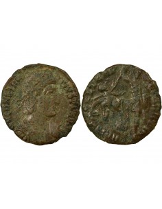 Rome Empire Constance II Soldat & Cavalier 1 nummus Cuivre 348-355 Sirmium 2