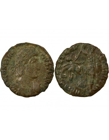 Rome Empire Constance II Soldat & Cavalier 1 nummus Cuivre 348-355 Sirmium