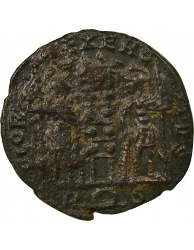 Rome Empire Constantin II Soldats 1 nummus Cuivre 333-335 R Rome