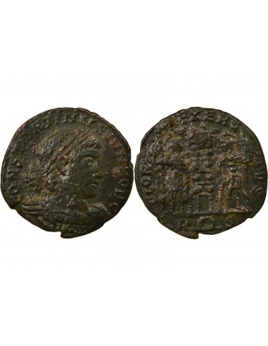 Rome Empire Constantin II Soldats 1 nummus Cuivre 333-335 R Rome