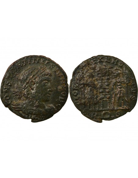 Rome Empire Constantin II Soldats 1 nummus Cuivre 333-335 R Rome