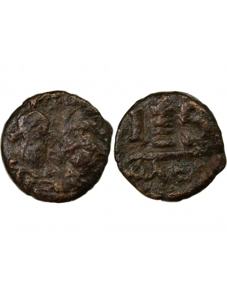 Empire Byzantin Héraclius 01-févr follis Cuivre 610-641 Carthage